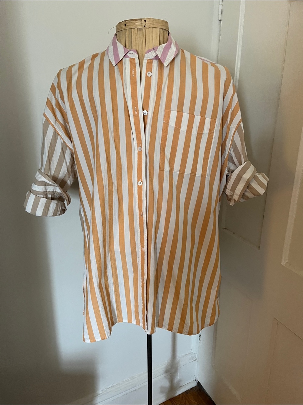 MADEWELL - Multi-coloured striped cotton shirt